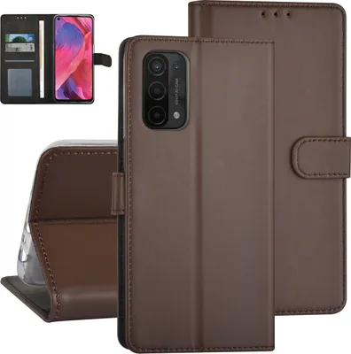 Immagine prodotto di Oppo A54 5G & Oppo A74 5G Custodia a libro - Porta carte - Chiusura magnetica - Marrone