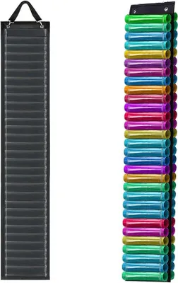 Immagine prodotto di Organizer per attrezzi con 60 scomparti - Portarotoli in vinile - Supporto da parete - Portabicchieri da officina