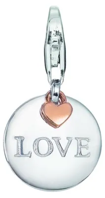Produktbild von Esprit Anhänger Charms Silber Rosé Medal Love ESCH91587D000