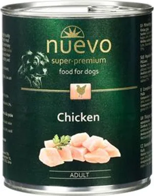 Obrázok produktu pre Nuevo Dog Adult Chicken 6 x 800g - konzerva pre psov kuracia