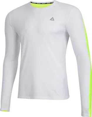 Produktbild von Airtracks Laufshirt Langarm Pro Line - L - Weiß-Neon
