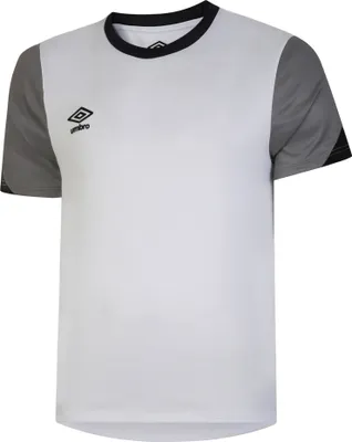 Image de Umbro - Maillot Hommes "Total", Training UO1655 (3XL) (Blanc/Gris Titane/Noir)