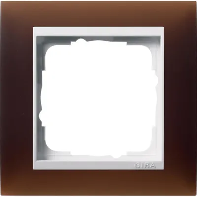 Obrázek produktu pro GIRA 0211331, Hnědá, Bílá, Bezšroubový, 90 mm, 90 mm, 1,14 cm, 1 kusů