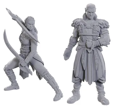 Produktbild von D&D Nolzur's Marvelous Miniatures Miniatur unbemalt Jaheira & Halsin