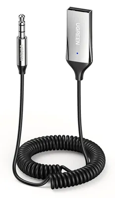 Produktbild von UGREEN Aux Bluetooth Adapter Auto Bluetooth 6.0 Empfänger Klinke(Silber)