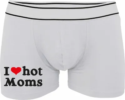 Produktbild von Boxershorts - Mann - Boxer-0049-man-white-v-L - weiß - L - vorn - I Love Liebe Mums - lustiges Motiv - Spruch - Unterwäsche - Unterhose - Freizeit - lustig