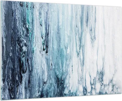 Produktbild von Bilder auf glas - Einteilig - Abstraktion Prellung Blau - 100x70cm - Glasbilder - Wandbilder - Bilder - Wanddekoration aus Glas - Glas Bilder - Wandbild auf Glas - GAA100x70-4380