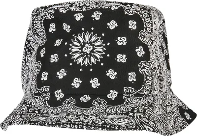 Produktbild von FLEXFIT 5003BP | Bandana Print Bucket Hat - Farbe: Black/White - Größe: One Size