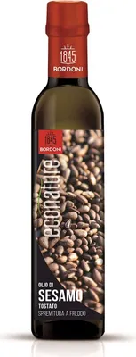Produktbild von -SESAMÖL (AUS GERÖSTETEN SAMEN), KALTGEPRESST, 250 ml – BORDONI (ECONATURE)