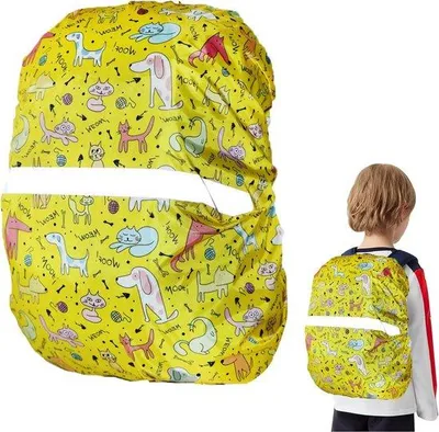 Produktbild von Famanu Regenhülle für Schulranzen und Rucksack - Wasserfest und Reflektierend