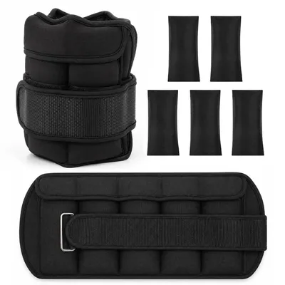 Produktbild von CALIYO Gewichtsmanschetten 2.5 kg, Verstellbares Knöchelgewichte für Frauen Männer, Fußgelenkgewichte für Gym Fitness Workout Walking Joggen