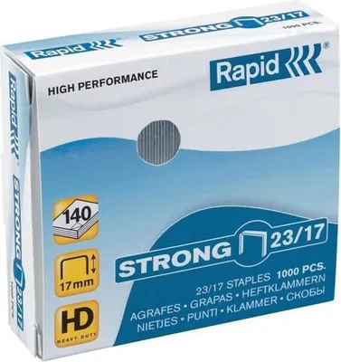 Produktbild von Rapid Heftklammern 23/8mm Strong verzinkt 1000 Stück