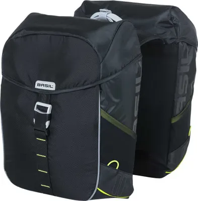 Produktbild von Basil Miles, Hinten, Fahrradtasche, Polyester, Schwarz, 34 l, 10 kg