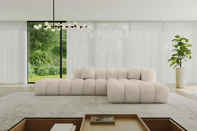 Produktbild von ALTDECOR Ecksofa in L-Form OLEA-L2 - 289x176x71 cm Beige - Corner Sofa Bett Eckcouch Couch Wohnlandschaft Cauchsofa