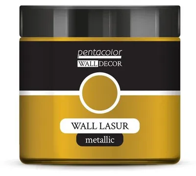 Produktbild von Pentart Wall Decor Wandlasur Metallic 500 ml - Gold