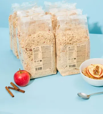 Produktbild von KoRo I  Apfel-Zimt Porridge 10 x 1 kg