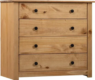 Produktbild von The Living Store Sideboard 80x40x73 cm Kiefernholz Panama