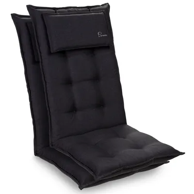 Obrázok produktu pre Homeoutfit24, vankúše s operadlom pre záhradné stoličky, sada 2 ks, 50x120x9 cm