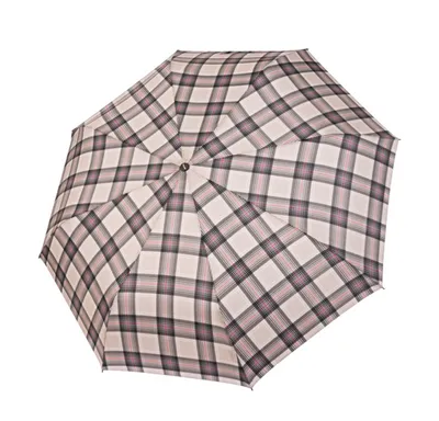 Image de doppler parapluie de poche parapluie Fiber Check Automatic Magic Karo Beige
