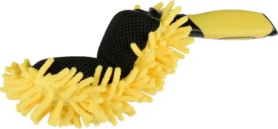 Immagine prodotto di Spazzola per cerchioni Dunlop 32,5 cm - Spazzola flessibile in microfibra con rete e ciniglia, Spazzola lunga per la pulizia dei cerchioni, delicata ed efficace