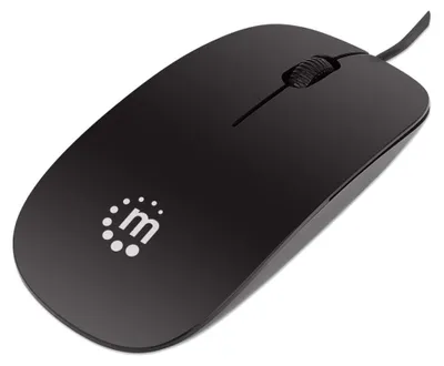 Produktbild von Manhattan Optische Slim Maus schwarz
