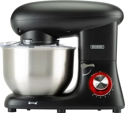 Produktbild von Bourgini Kitchen Chef Plus 5.5L Schwarz - Küchenmixer - Küchenmaschine