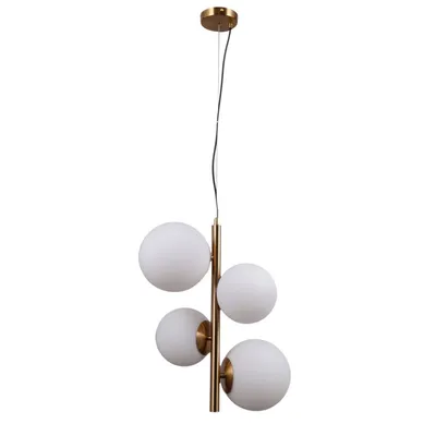 Obrázek produktu pro Moderní zlatý lustr Italux Riga PND-44213-4-HBR