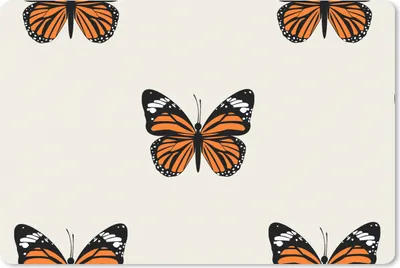 Produktbild von MuchoWow® Mauspad Mousepad Schmetterling - Insekten - Muster 27x18 cm - Mousepads - Maus Mat - Pad - Mausunterlage - Büroartikel - Desk Matten
