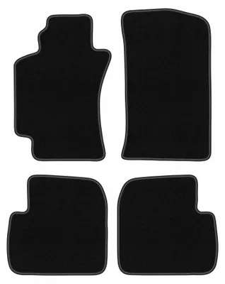 Zdjęcie produktu dla Dywaniki samochodowe welurowe BASIC do: Toyota Avensis I T22 (1997-2003, sedan, kombi, liftback, hatchback) czarne, z mocowaniami