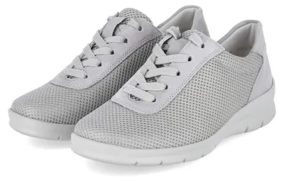 Productafbeelding van Semler Damen schoenen, model enkelschoen, grijs, leer en textiel, maat: 42