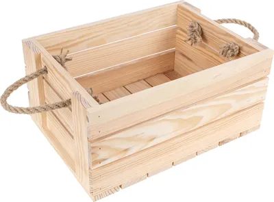 Image de Creative Deco Caisse en Bois Noel Naturel 33,5 x 24 x 14,5 cm Boîte de Rangement
