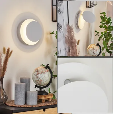 Produktbild von Cataeggio »Cataeggio« Wandlampe aus Metall in Weiß/Chromfarben
