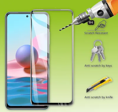Obrázek produktu pro Pro Xiaomi Poco M5s Redmi Note 10S 2x Display Full LCD H9 Tvrzené sklo Screen Protector