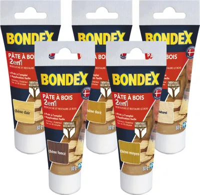 Produktbild von Naturkitt Holz Natur 80g Tube - Bondex