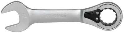 Produktbild von SW-Stahl S1596-15 Gabelringratschenschlüssel, 15 mm, kurz