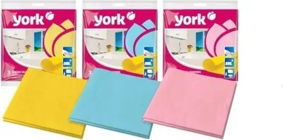 Zdjęcie produktu dla York Ścierka Ściereczka Domowa Mix Kolorów 3 Sztuki Uniwersalna 35x35cm