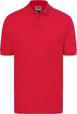 Produktbild von James & Nicholson Poloshirt Classic, Gr. M,rot