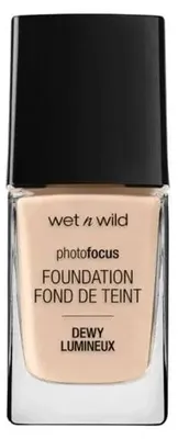 Imagen del producto de Base de maquillaje Wet N Wild Photo Focus, acabado luminoso, tono Ivory, 28 ml