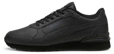 Productafbeelding van Puma leren sneaker 'ST Runner v4 L', kleur: zwart - shadow grey, uni, heren: maat 36 EU