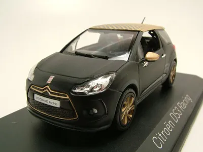 Produktbild von Citroen DS3 Racing 2013 matt schwarz gold Modellauto 1:43 Norev