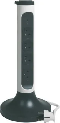 Zdjęcie produktu dla Legrand 049410 przedłużacz 2 m 4 gniazda AC do wnętrz szary, biały