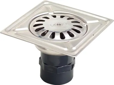 Immagine prodotto di Piletta in acciaio inox 150x150 mm. presa da 43 mm.