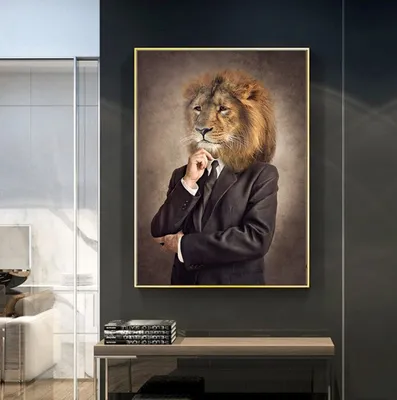 Produktbild von TPFLiving Kunstdruck LW-754 (OHNE RAHMEN) Poster - Leinwand - Wandbild - Hochauflösender Giclée-Druck, langlebig und hochwertig - Zebra, Löwe, Kuh, Tiger, Hund. Wolf, Vogel, Elefant - Größe: 80x120cm
