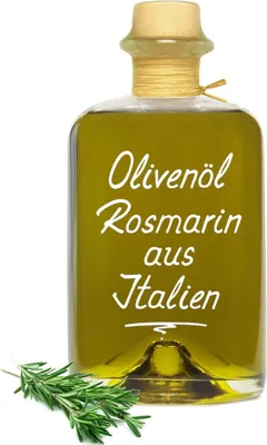 Produktbild von Olivenöl Rosmarin aus Italien 0,5L - extra vergine kaltgepresst