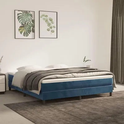 Obrázek produktu pro Pružinová matrace s kapslovými pružinami, tmavě modrá, rozměry 160x200x20 cm. Kategorie: matrace, pružinové matrace, matrace, matrace, pružinové matrace, samet
