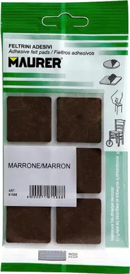 Obrázek produktu pro Lepicí plsť 30 x 30 mm (blistr 6 kusů) hnědá