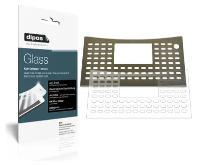 Produktbild von 1x Schutzfolie für NIVONA NICR 859 Tropfblech matt - Anti-Shock 9H Folie dipos Glass Kunststoffglas