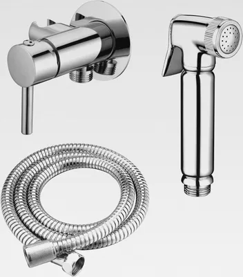 Produktbild von Design WC/Bidet Handbrause Komplettset mit Mischerarmatur Mini Shattaf