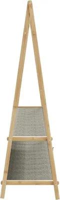 Obrázek produktu pro vidaXL Věšák na oděvy s policemi 132x45,5x150,5 cm bambusový