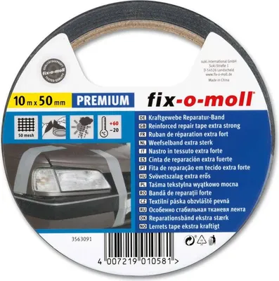 Produktbild von Reparaturband fix-o-moll Premium schwarz 10m x 50mm